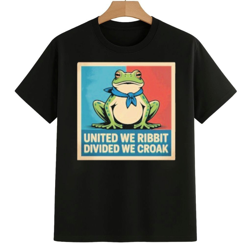 United We Ribbit Divided We Croak Portland Frog Anti ICE, Anti Fascism Shirt No Kings 8647 Movement Merch