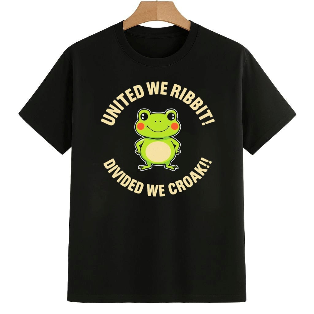United We Ribbit Divided We Croak Portland Frog Protest Anti Fascism Shirt Pro Democracy Frog Merch