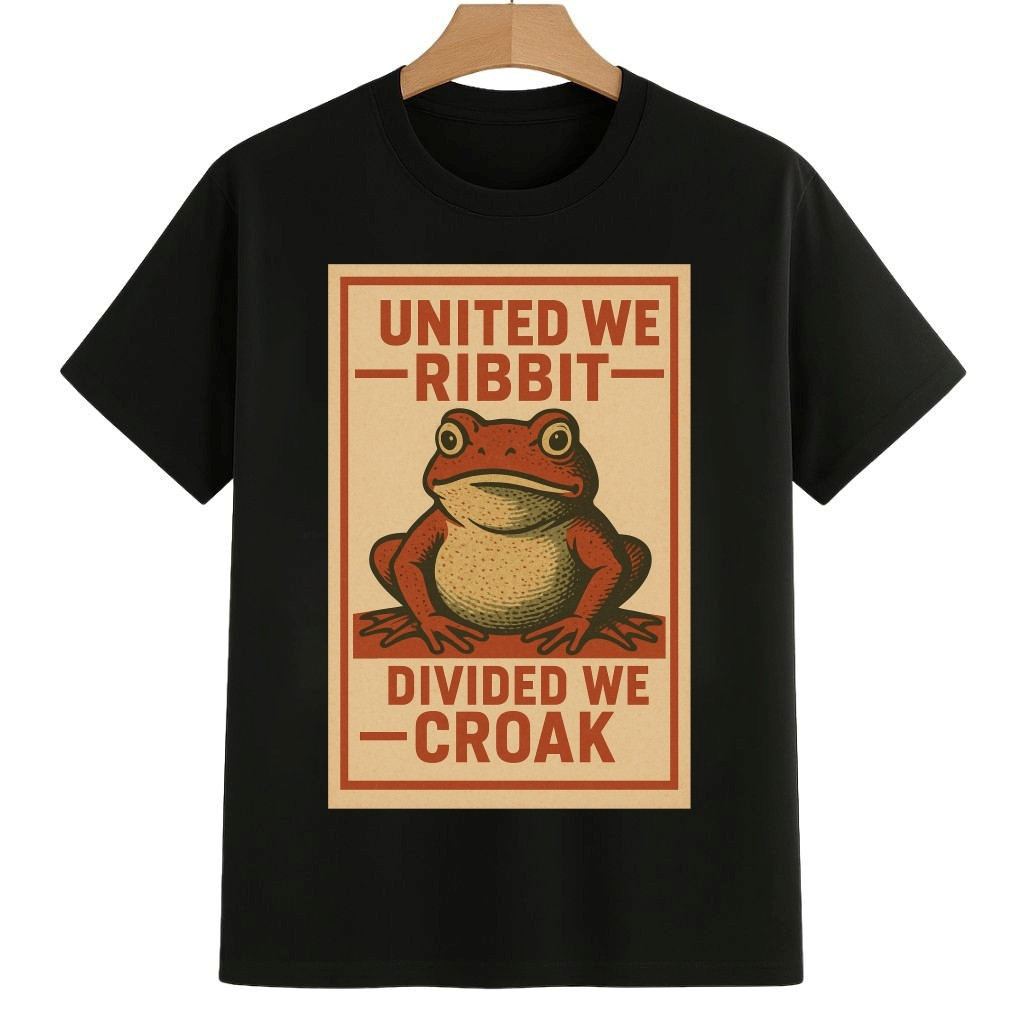 United We Ribbit Divided We Croak Portland Frog Protest Anti Fascist Shirt Pro Democracy Frog Merch