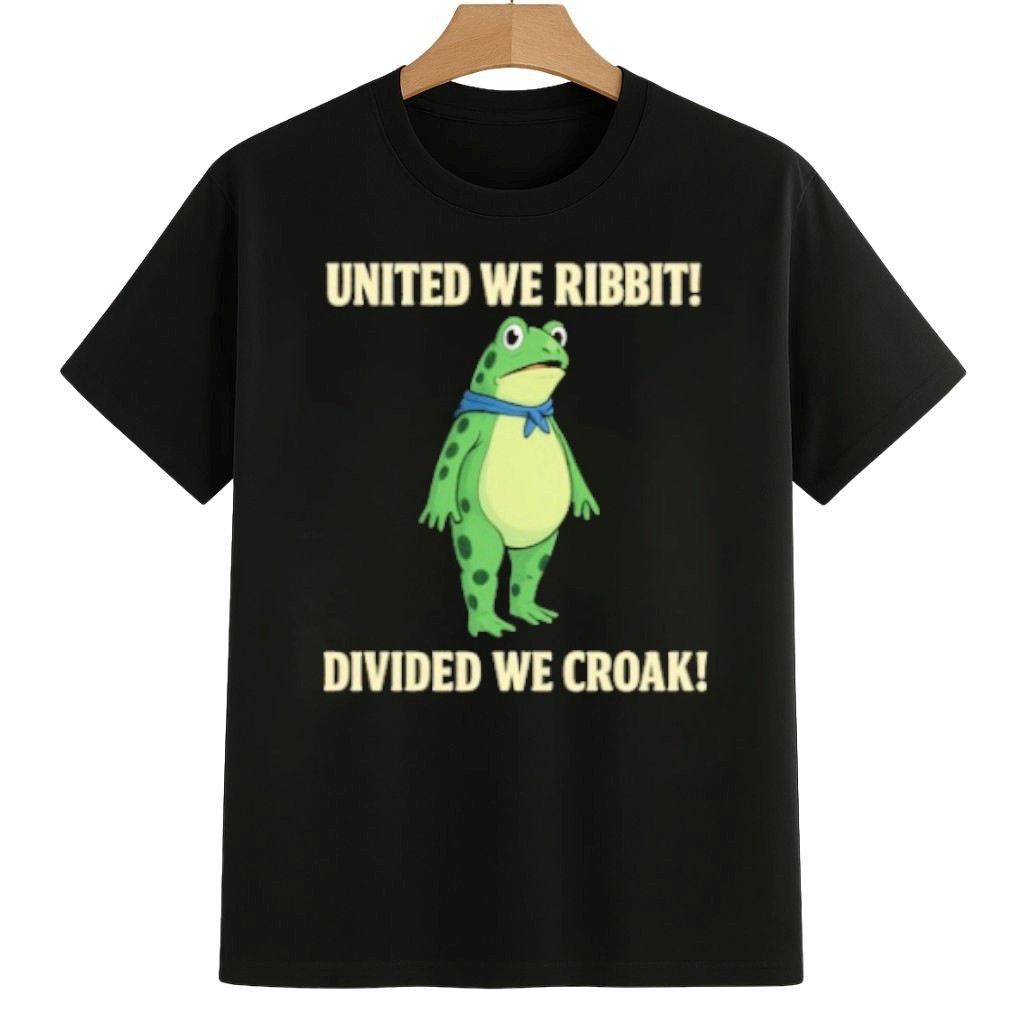 United We Ribbit, Divided We Croak Portland Frog Protest Anti ICE Shirt Anti ICE Frog Merch