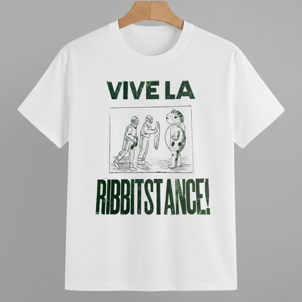Vive La Ribbitstance Portland Frog Shirt No Kings 8647 Movement Merch