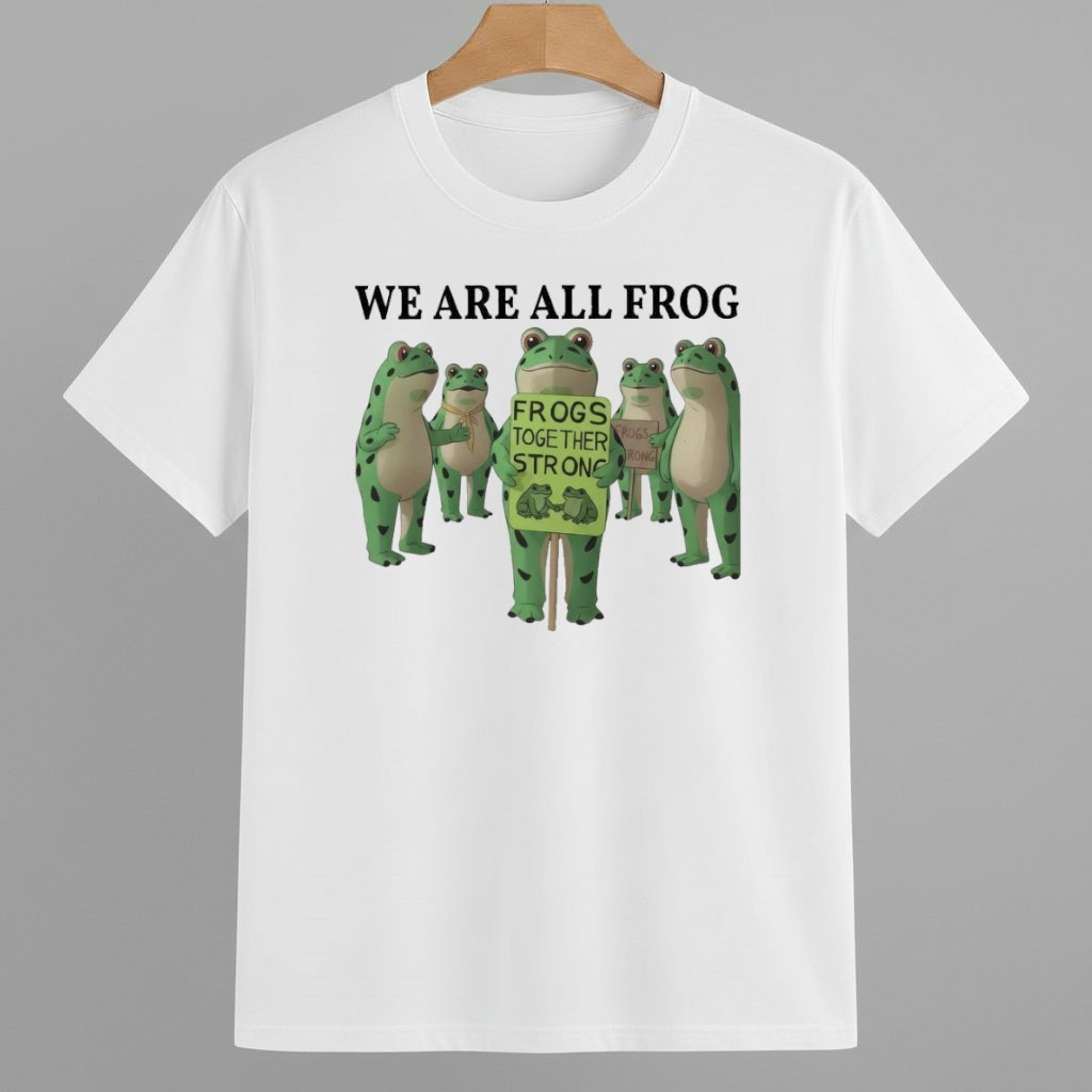 We are all Frog, Portland Frogs Together Strong Anti ICE Shirt Anti ICE Frog Merch