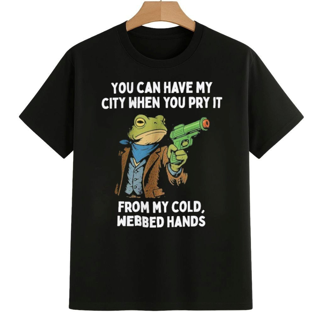 You Can Have My City When You Pry It From My Cold, Webbed Hands Portland Frog Protest Shirt Anti Fascism Frog Merch