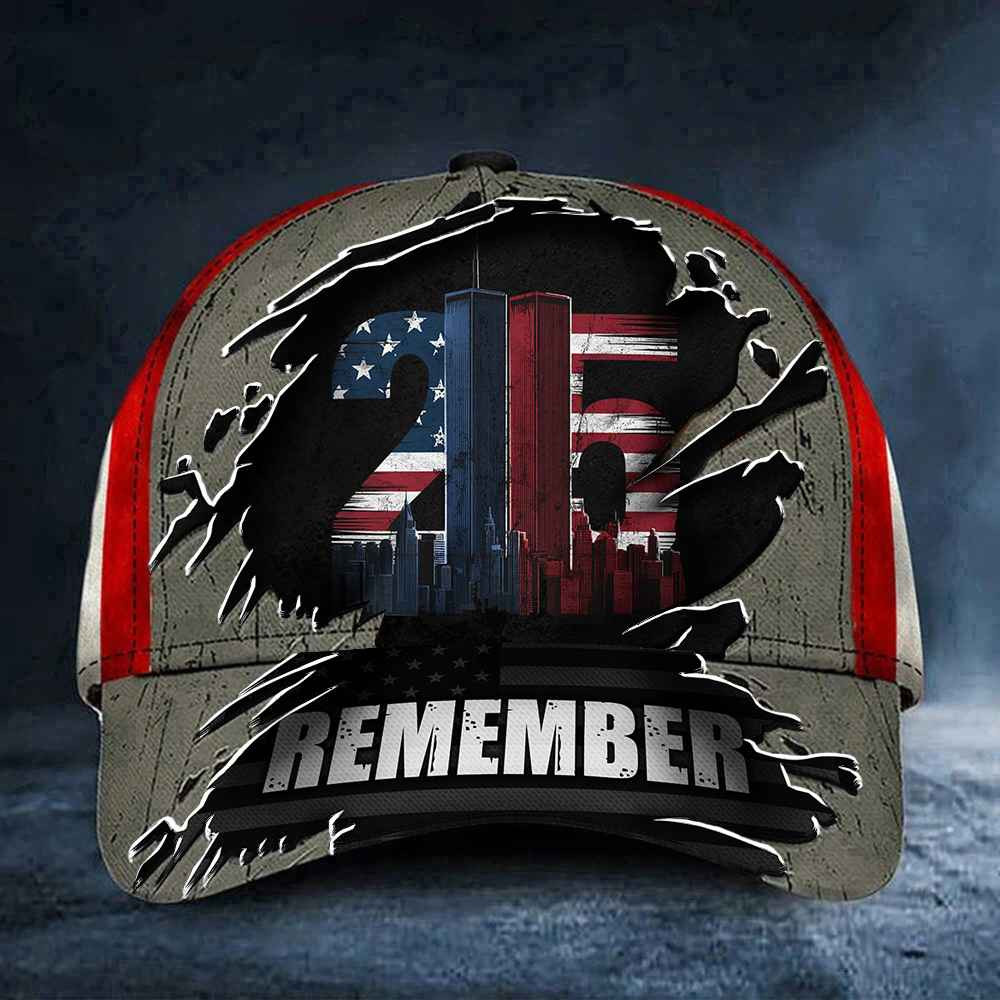 9 11 25th Anniversary Remember Hat September 11 Remembrance Hat USA Flag Patriotic Cap 9 11 25th Anniversary Remember Hat September 11 Remembrance Hat USA Flag Patriotic Cap