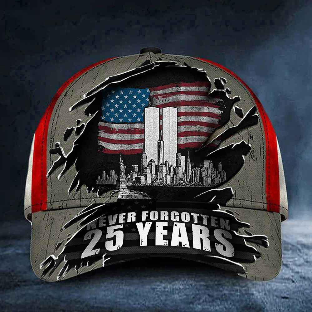 911 Never Forgotten Hat 25th Anniversary Twin Towers Hat Patriot Day Gifts For Firefighter 911 Never Forgotten Hat 25th Anniversary Twin Towers Hat Patriot Day Gifts For Firefighter