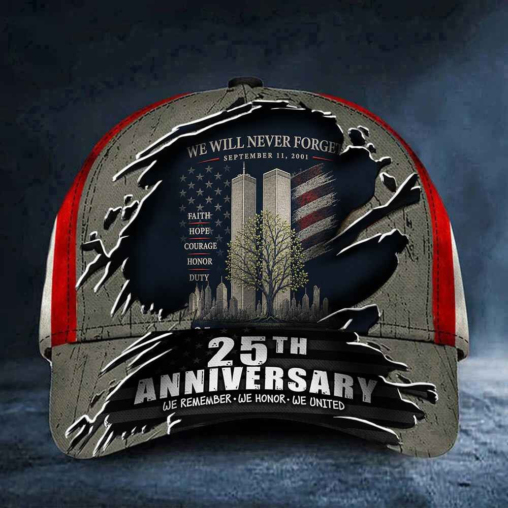 Never Forget 9 11 25th Anniversary Hat Twin Towers Patriots Day Memorial Cap Gifts For Dad Never Forget 9 11 25th Anniversary Hat Twin Towers Patriots Day Memorial Cap Gifts For Dad