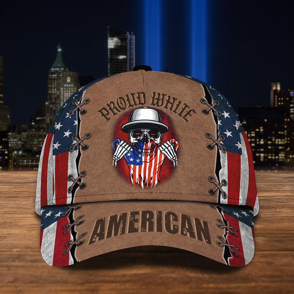 Skull Proud White American Hat Patriotic Cap Gift Ideas For Music Lovers Skull Proud White American Hat Patriotic Cap Gift Ideas For Music Lovers
