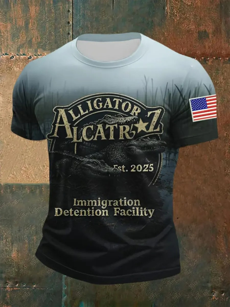 Alligator Alcatraz T-shirt Best Gifts For Husband - Softandstyle Alligator Alcatraz T-shirt Best Gifts For Husband - Softandstyle