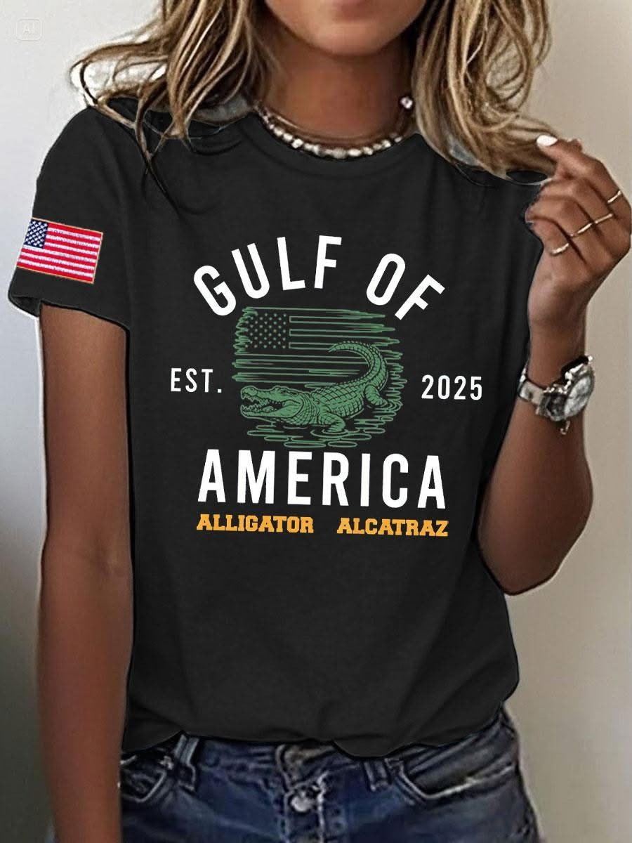 Alligator Alcatraz T-Shirt Gulf Of America EST 2025 Trump Alligator Alcatraz Shirts For Sale - Softandstyle Alligator Alcatraz T-Shirt Gulf Of America EST 2025 Trump Alligator Alcatraz Shirts For Sale - Softandstyle