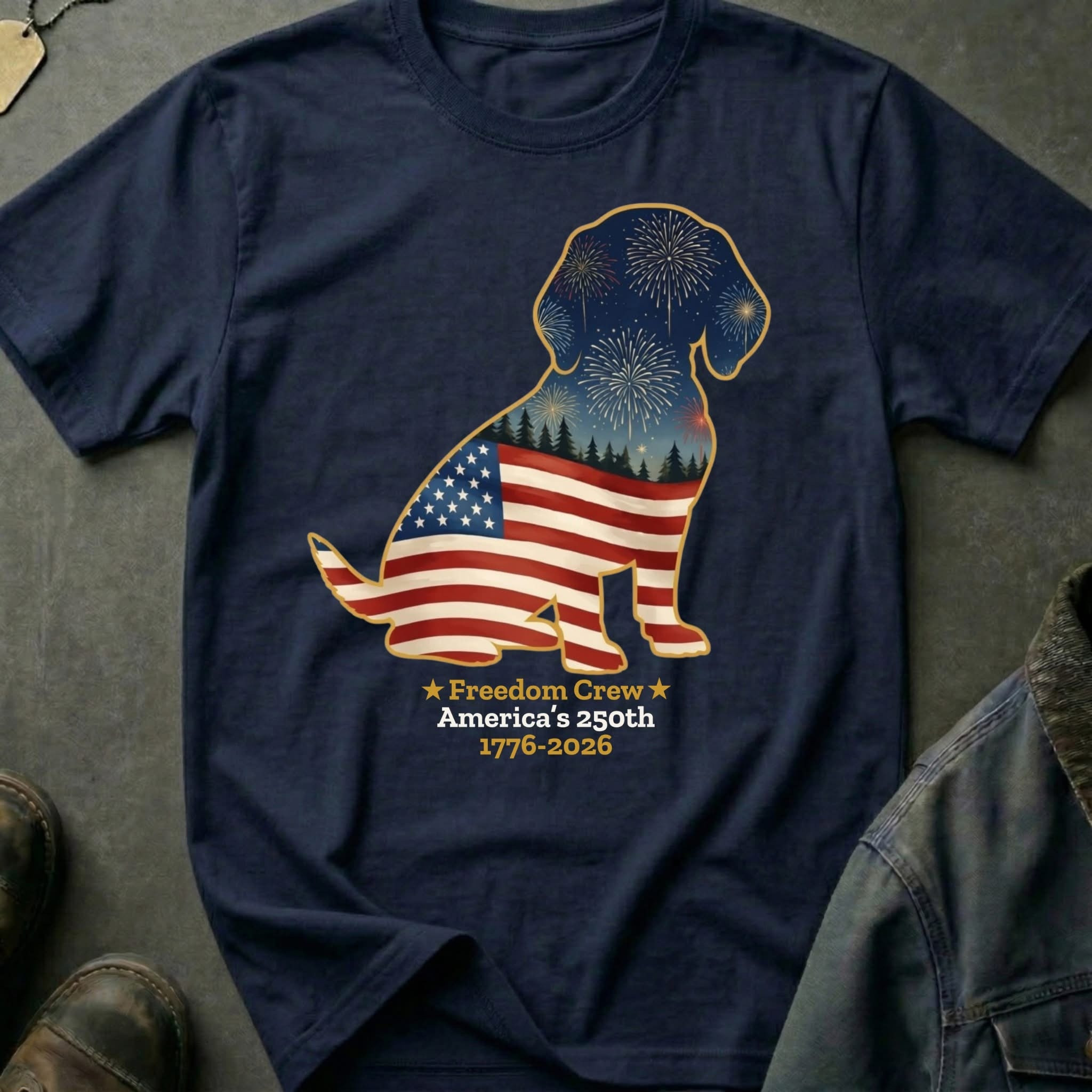 Beagle 250 Years Of America Shirt USA Flag Patriotic Clothing Gifts For Independence Day - Softandstyle Beagle 250 Years Of America Shirt USA Flag Patriotic Clothing Gifts For Independence Day - Softandstyle
