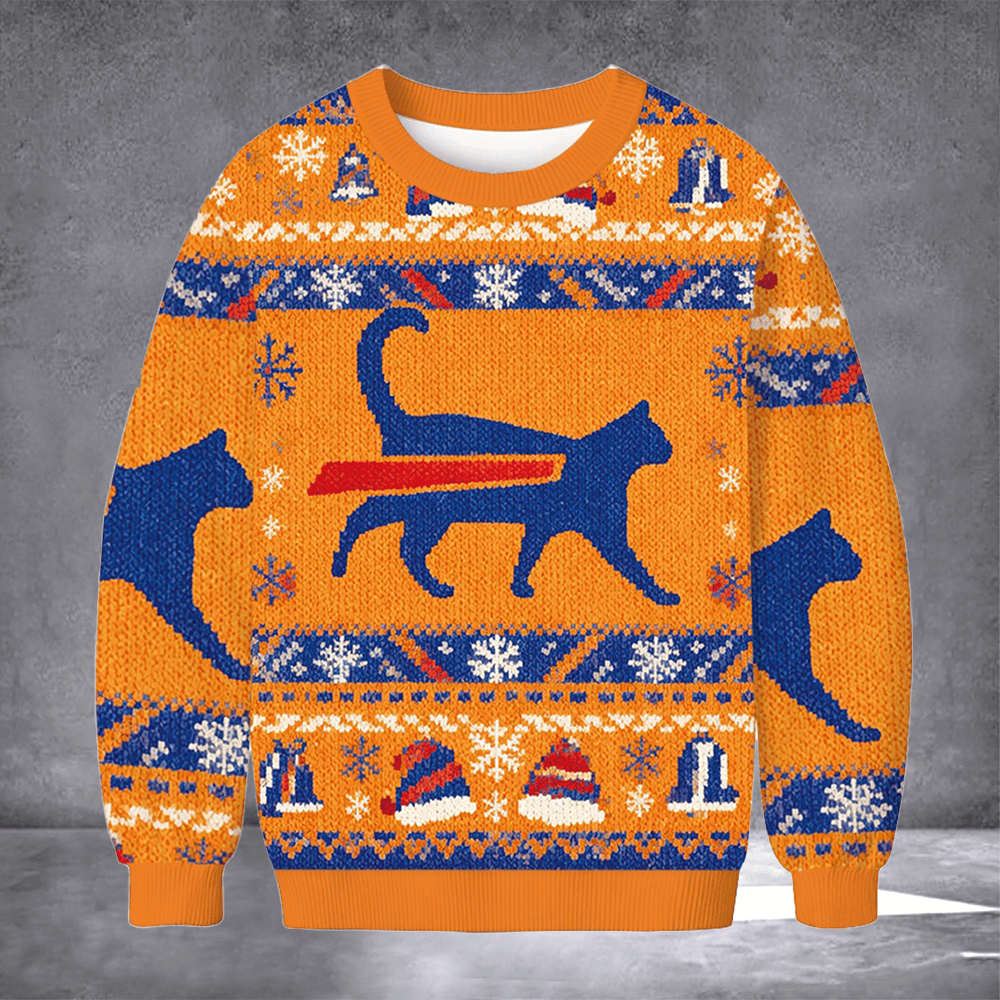 Cat Buffalo Bills Ugly Christmas Sweater Winter Clothing Xmas Gifts For Buffalo Bills Fans - Softandstyle