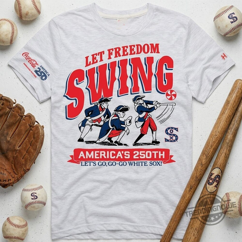 Chicago White Sox Americas 250th T-Shirt White Sox Baseball Merch Gift For Mom - Softandstyle Chicago White Sox Americas 250th T-Shirt White Sox Baseball Merch Gift For Mom - Softandstyle