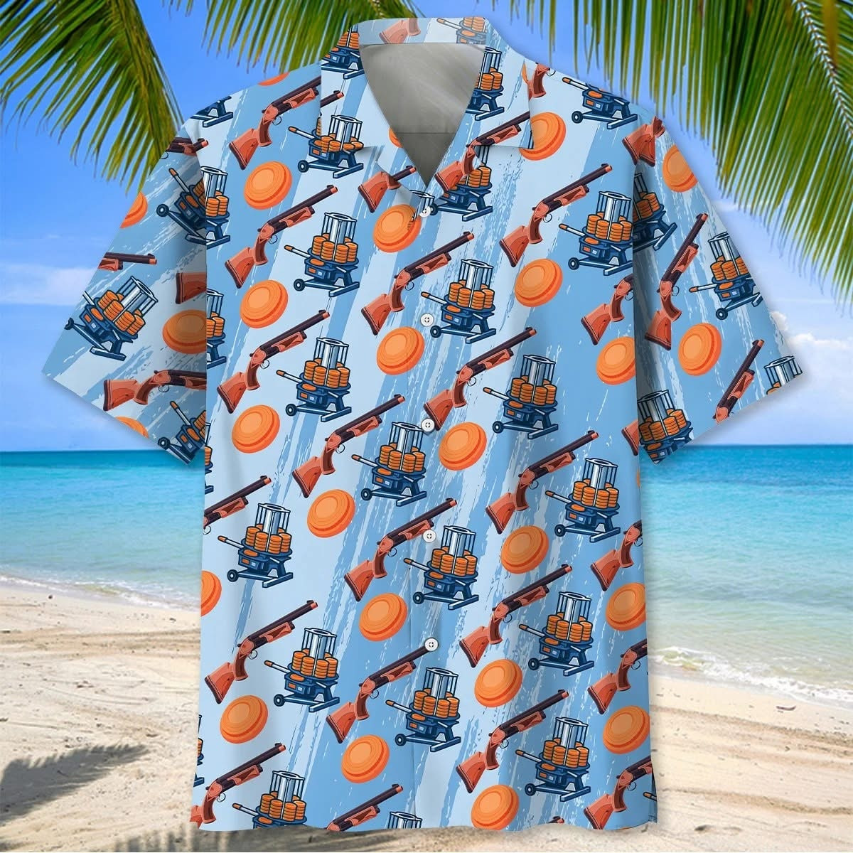 Clay Pigeon Shooting Hawaiian Shirt Shotgun And Clay Targets Aloha Shirt Gift For Game Day Mom - Softandstyle Clay Pigeon Shooting Hawaiian Shirt Shotgun And Clay Targets Aloha Shirt Gift For Game Day Mom - Softandstyle