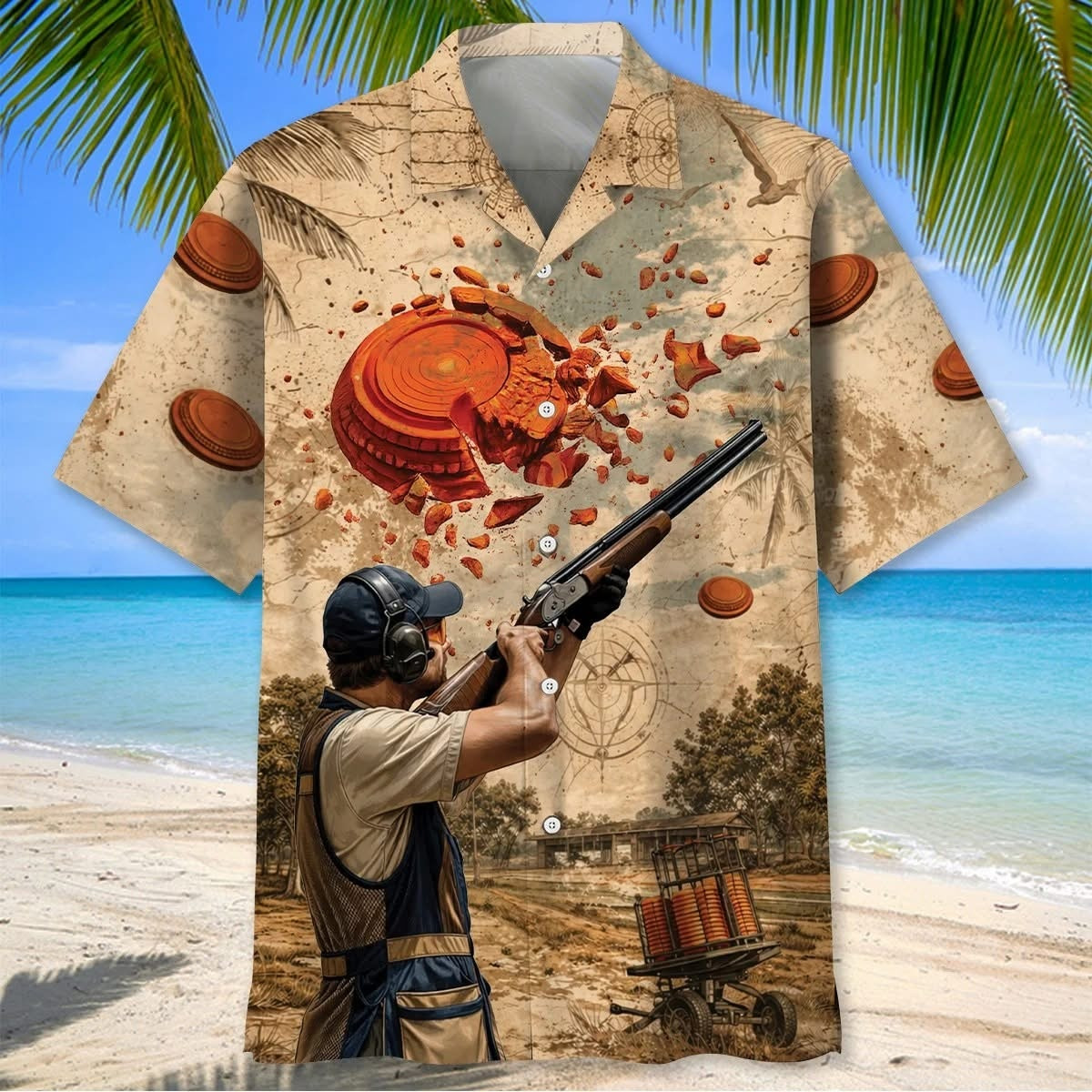 Clay Pigeon Shooting Hawaiian Shirt Skeet Shooting Clay Shooting Sport Merch Gift For Coach Life - Softandstyle Clay Pigeon Shooting Hawaiian Shirt Skeet Shooting Clay Shooting Sport Merch Gift For Coach Life - Softandstyle