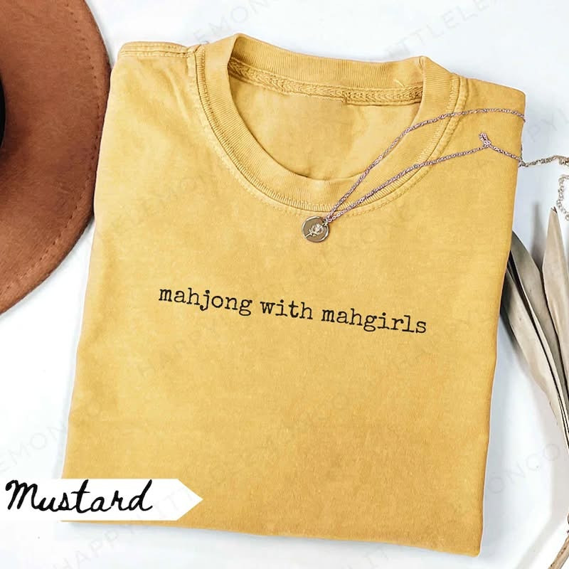Mahjong With Mahgirls T-Shirt Mahjong Game Merch Gift For Mahgirls Crew - Softandstyle Mahjong With Mahgirls T-Shirt Mahjong Game Merch Gift For Mahgirls Crew - Softandstyle