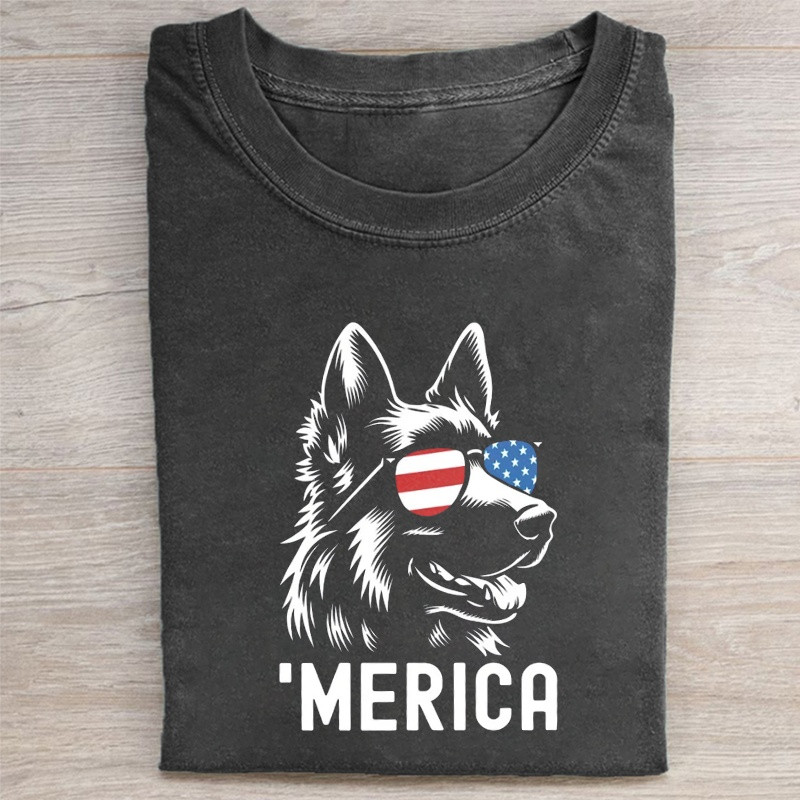 Merica German Shepherd T-Shirt Dog Lovers Clothing Patriotic Gift Ideas - Softandstyle Merica German Shepherd T-Shirt Dog Lovers Clothing Patriotic Gift Ideas - Softandstyle