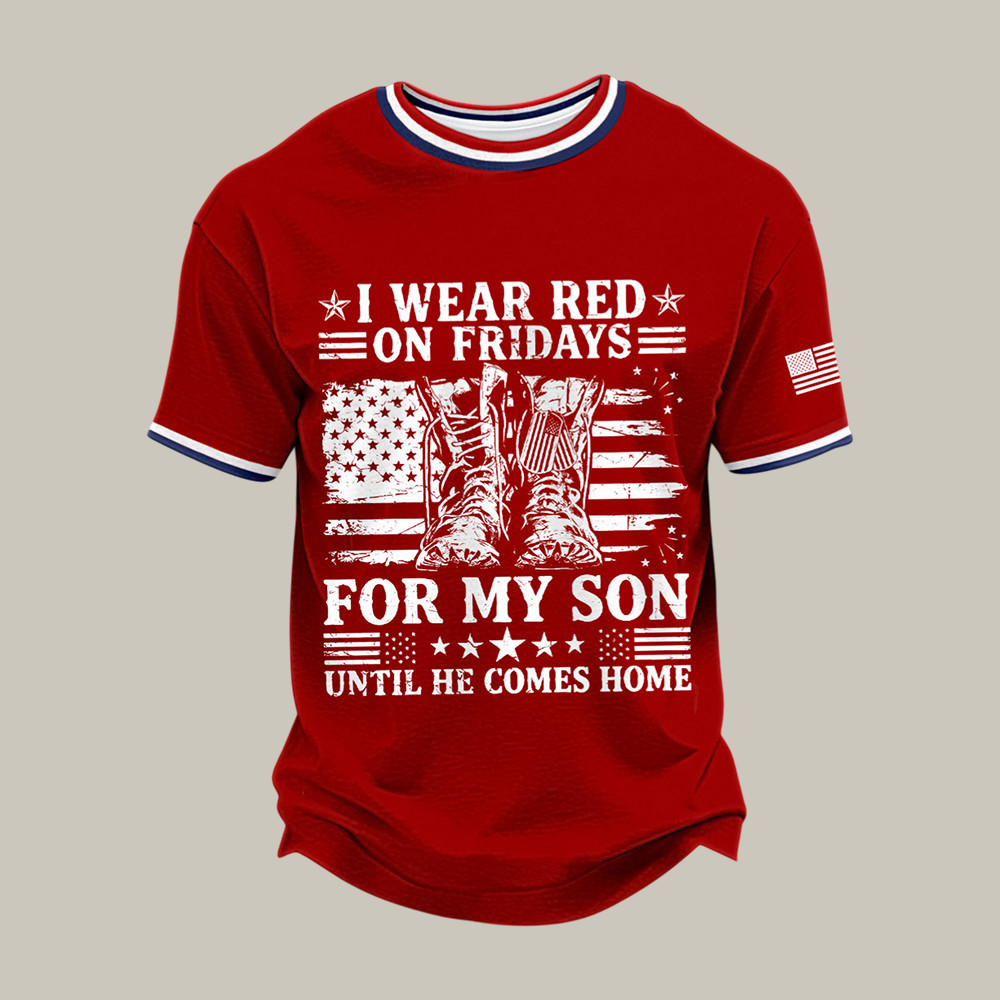 Red Friday American Flag T-Shirt Remember Everyone Deployed Clothing Present For Dad - Softandstyle Red Friday American Flag T-Shirt Remember Everyone Deployed Clothing Present For Dad - Softandstyle