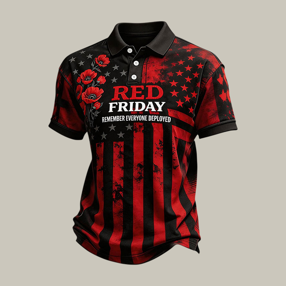 RED Friday Remember Everyone Deployed Polo Shirt Red Friday Clothes Best Gift For Father - Softandstyle RED Friday Remember Everyone Deployed Polo Shirt Red Friday Clothes Best Gift For Father - Softandstyle