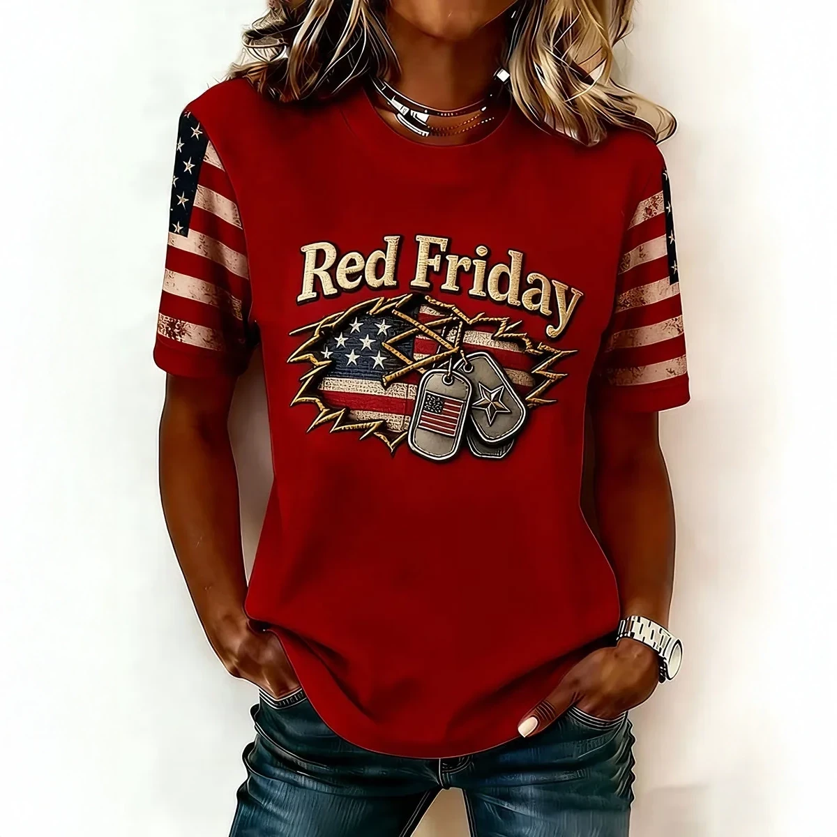 RED Friday Remember Everyone Deployed T-Shirt American Flag Clothes Gift For Wife - Softandstyle RED Friday Remember Everyone Deployed T-Shirt American Flag Clothes Gift For Wife - Softandstyle