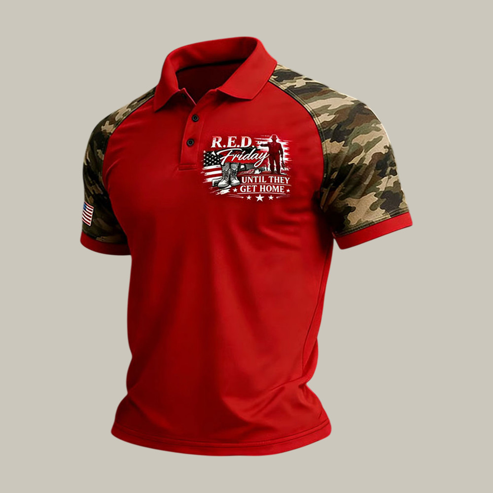 Red Friday Until They All Come Home Polo Shirt Remember Everyone Deployed Shirt Gift Idea - Softandstyle Red Friday Until They All Come Home Polo Shirt Remember Everyone Deployed Shirt Gift Idea - Softandstyle