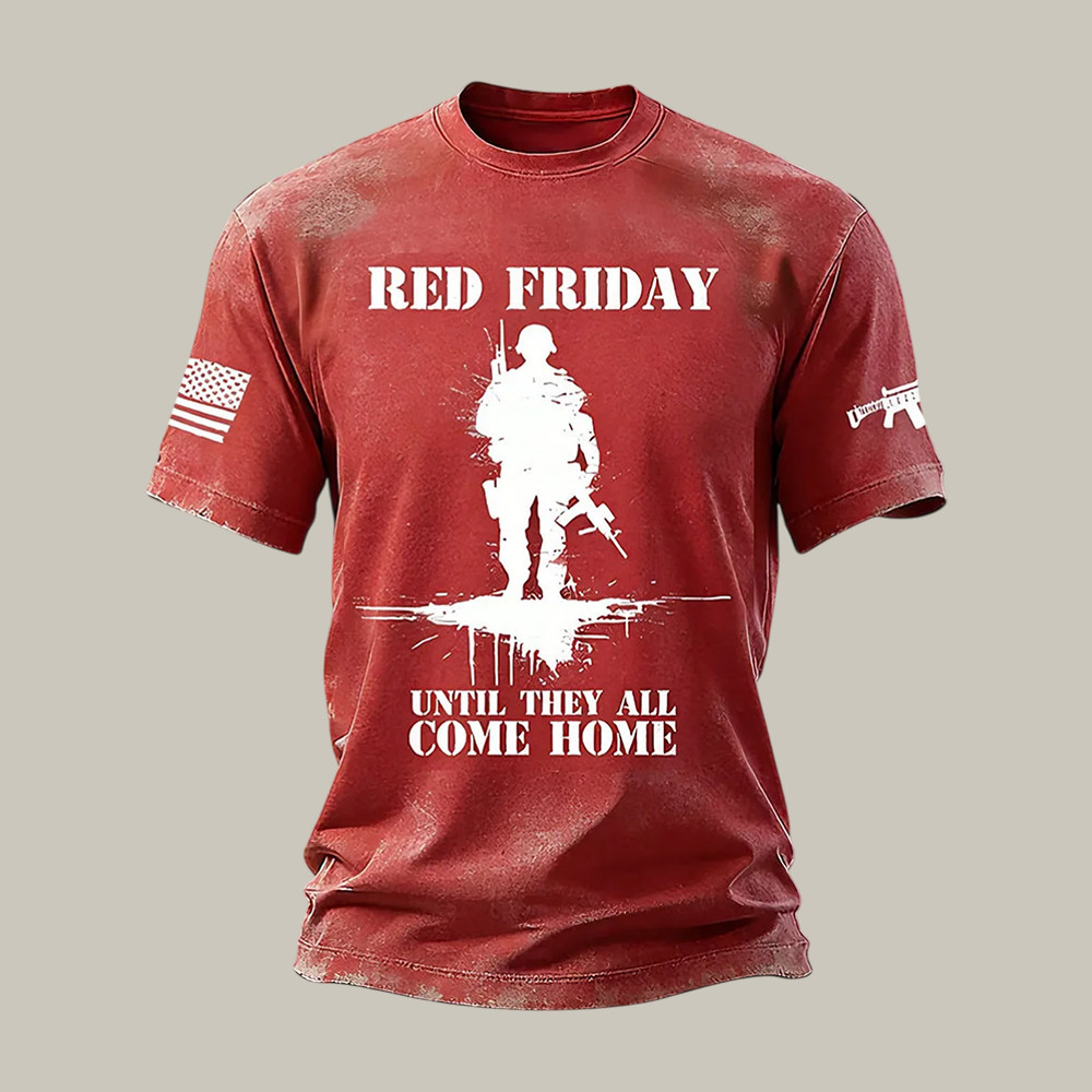 Red Friday Until They All Come Home T-Shirt American Flag Red Friday Shirt Present For Dad - Softandstyle Red Friday Until They All Come Home T-Shirt American Flag Red Friday Shirt Present For Dad - Softandstyle