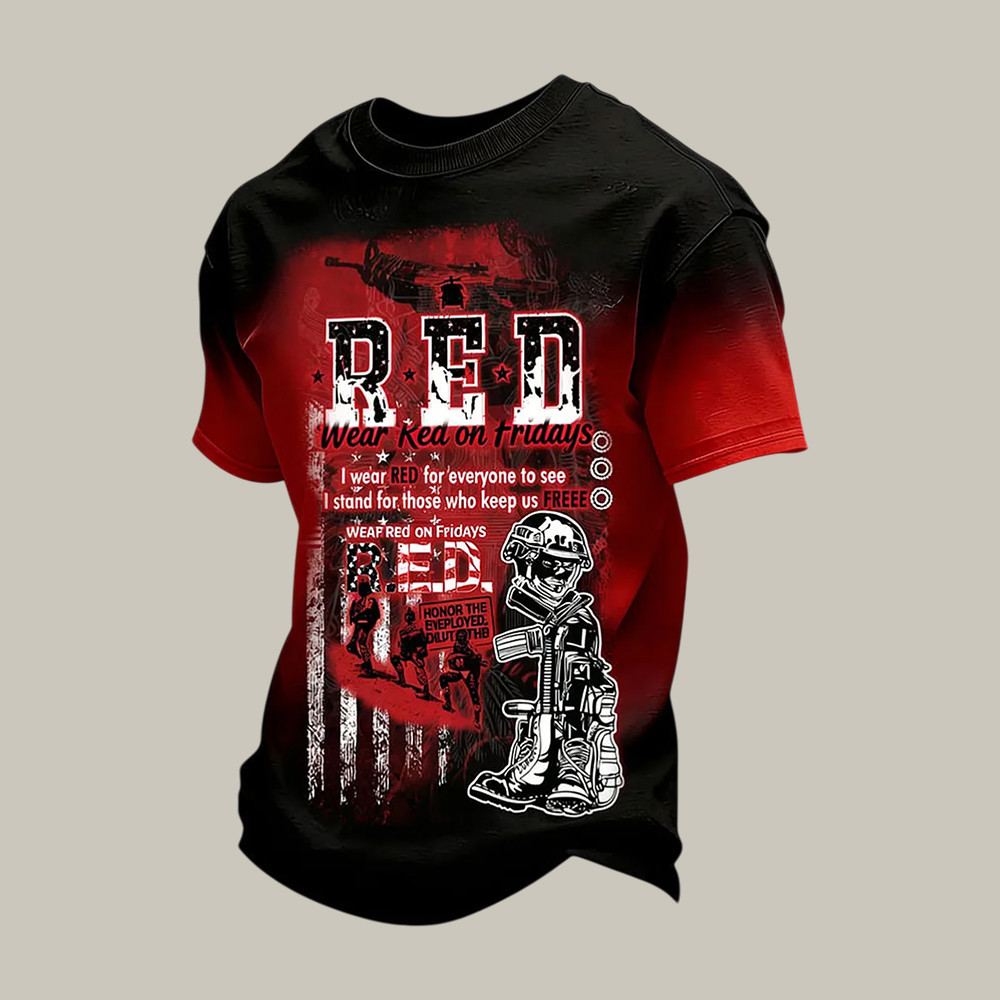 Red Friday Until They All Come Home T-Shirt American Flag Shirt Gift For Supporters - Softandstyle