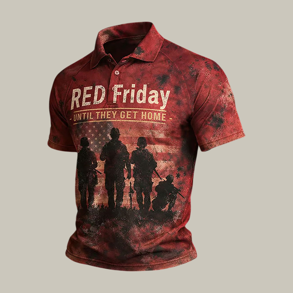 Red Friday Until They Get Home Polo Shirt Memorial Day Shirt Gift For Husband - Softandstyle Red Friday Until They Get Home Polo Shirt Memorial Day Shirt Gift For Husband - Softandstyle
