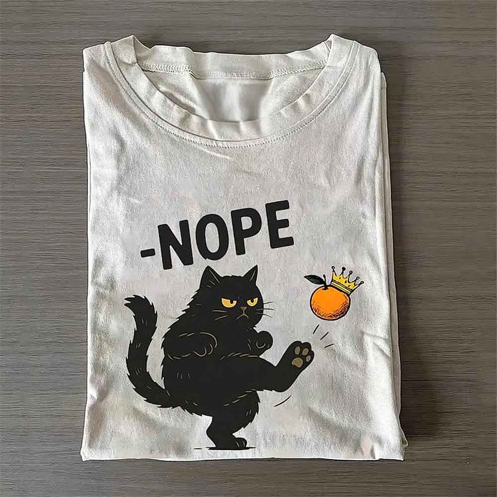 Retro No Kings Shirt Black Cat Resist T-shirt Anti-Trump Pro Democracy Political Merch Gift - Softandstyle