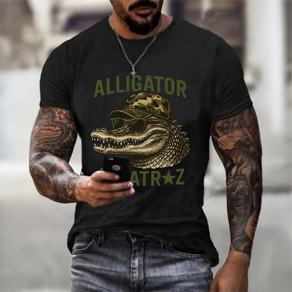 Stop Alligator Alcatraz T-Shirt Hands Off Everglades US Flag Gift For Activists - Softandstyle Stop Alligator Alcatraz T-Shirt Hands Off Everglades US Flag Gift For Activists - Softandstyle