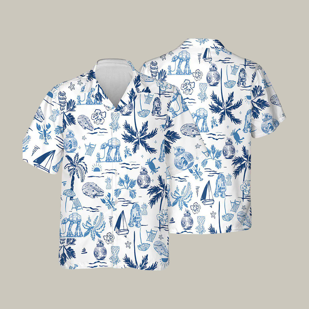 Tropical Cartoon Hawaiian Shirt Summer Beach Clothes Present Idea For Boyfriend - Softandstyle