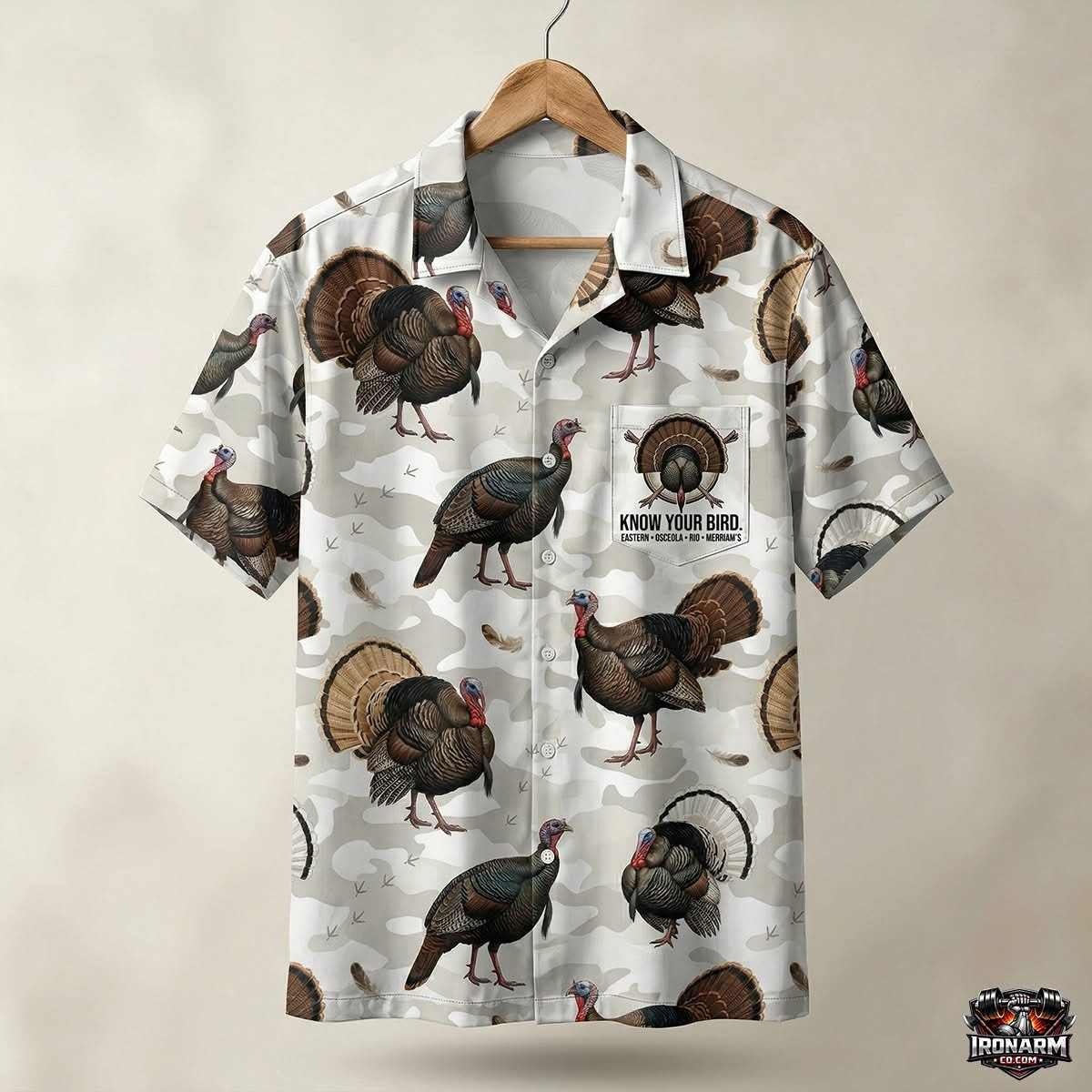 Turkey Hunting Hawaiian Shirt Know Your Bird Aloha Shirt Gift For Dad - Softandstyle